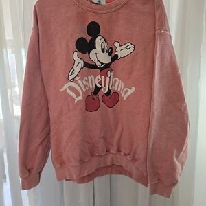 Disney Peach-Pink Cozy Sweatshirt with Logo Tag